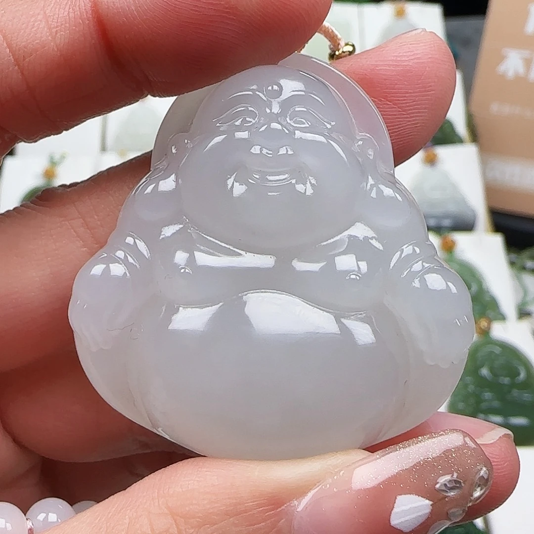 和田玉足金镶嵌颈饰44