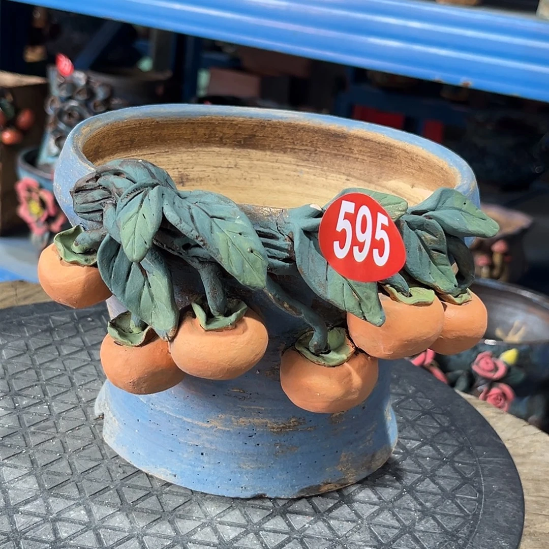 微瑕595 号陶然花器手工花盆