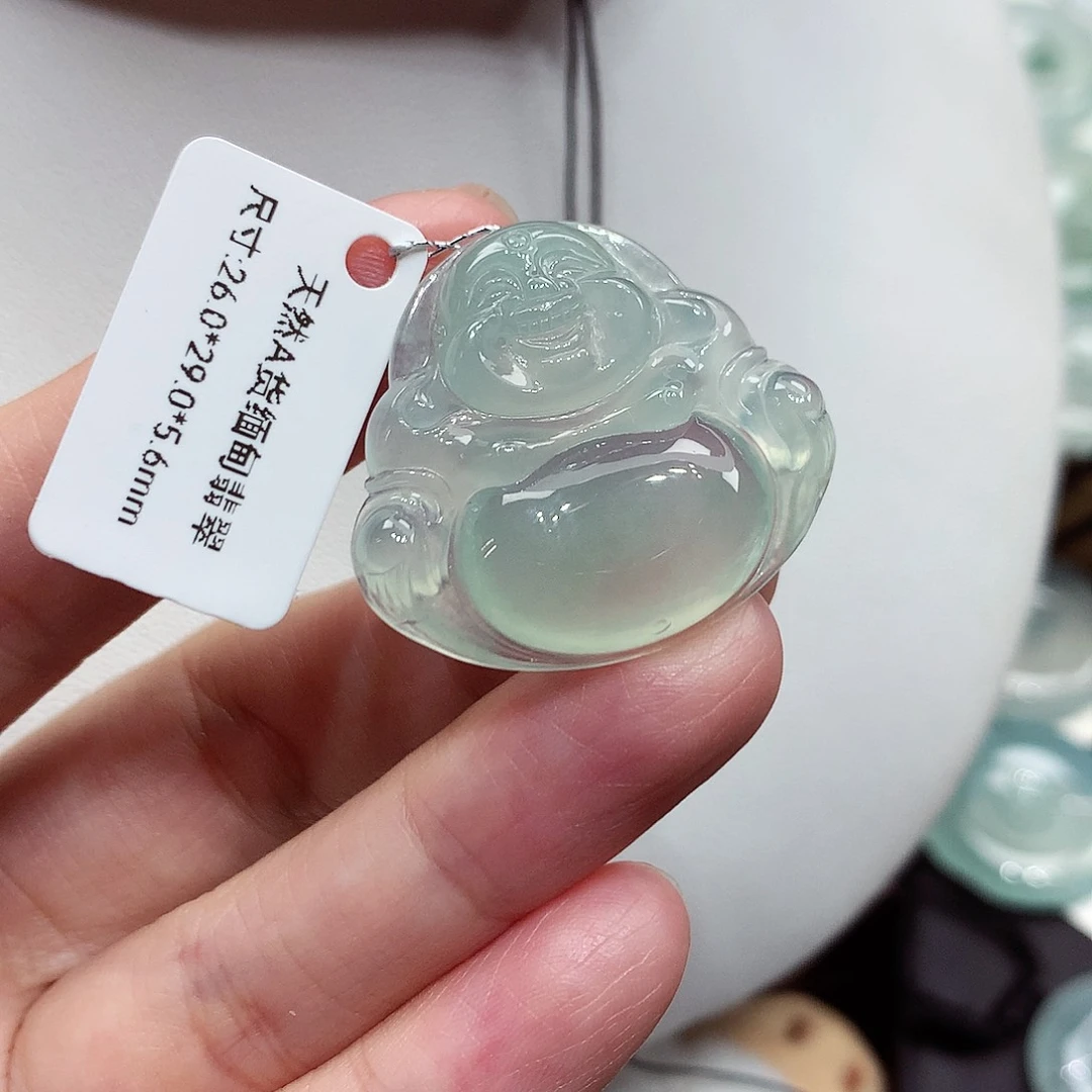 颈饰未镶嵌翡翠编号41，26/29/5.6