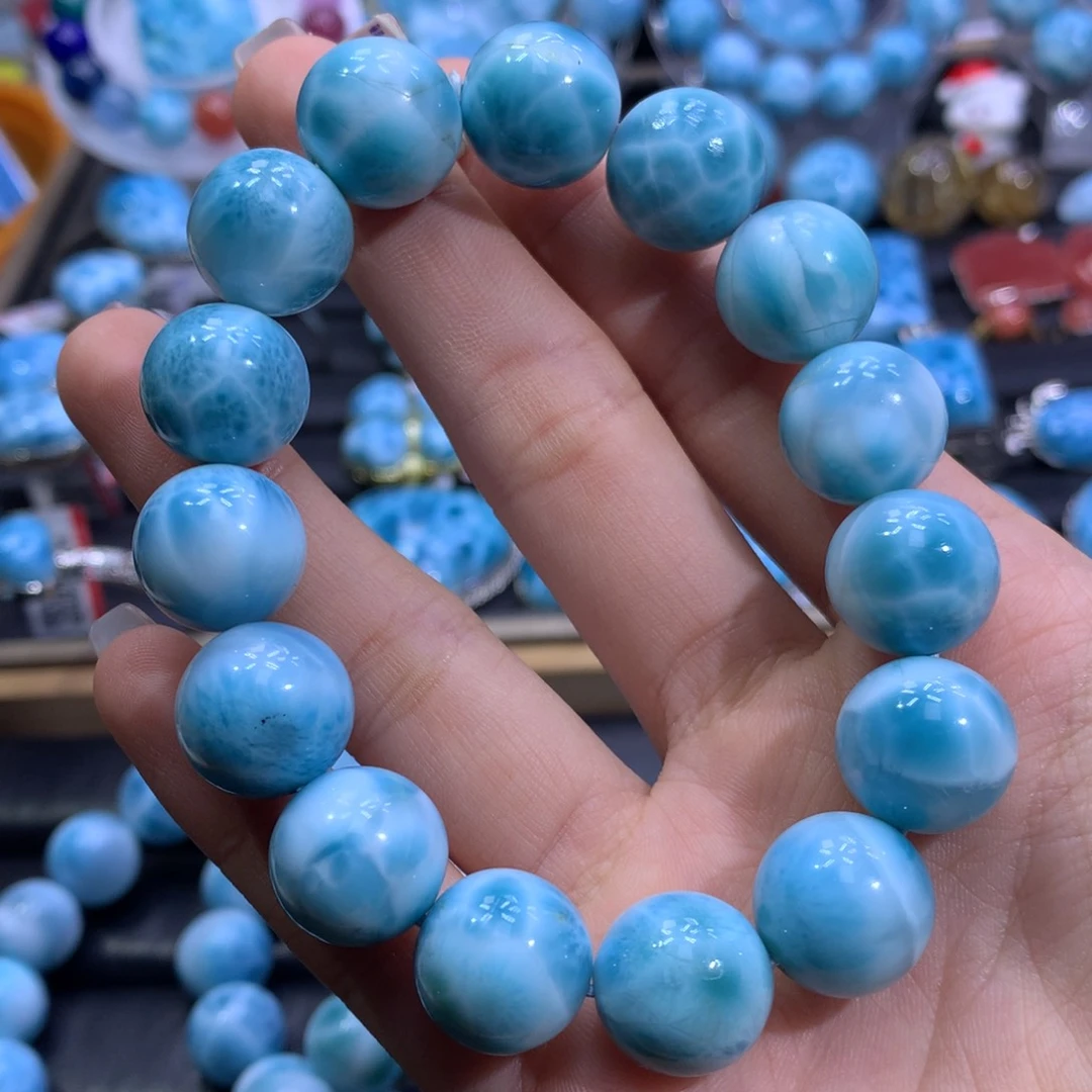 针钠钙石（海纹石）未镶嵌手链