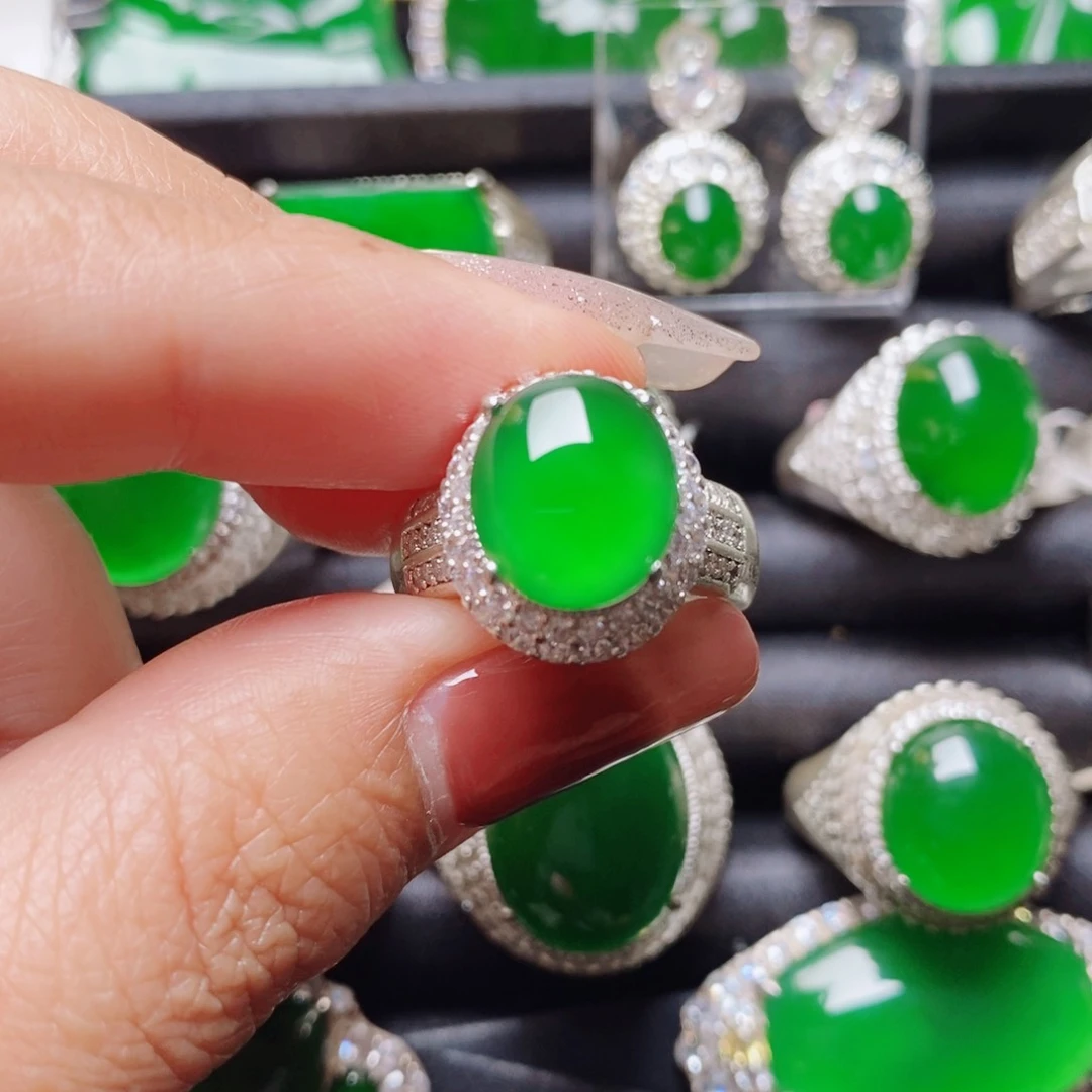 翡翠戒指未镶嵌天然翡翠正品