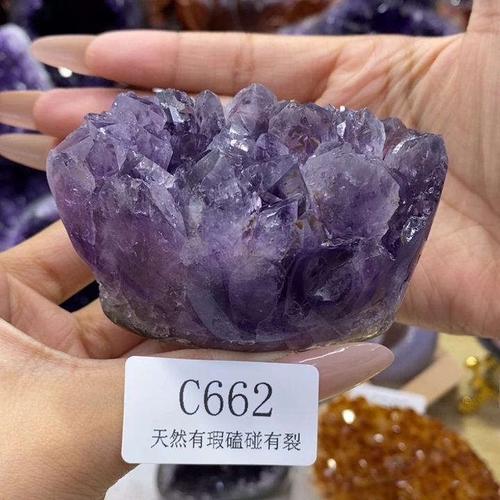 紫晶未镶嵌大型摆件（非配饰）