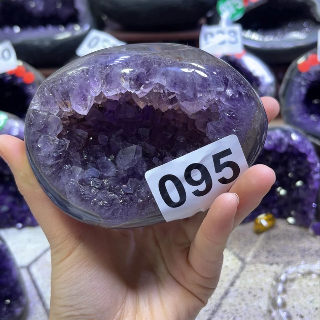 紫晶摆件未镶嵌紫水晶