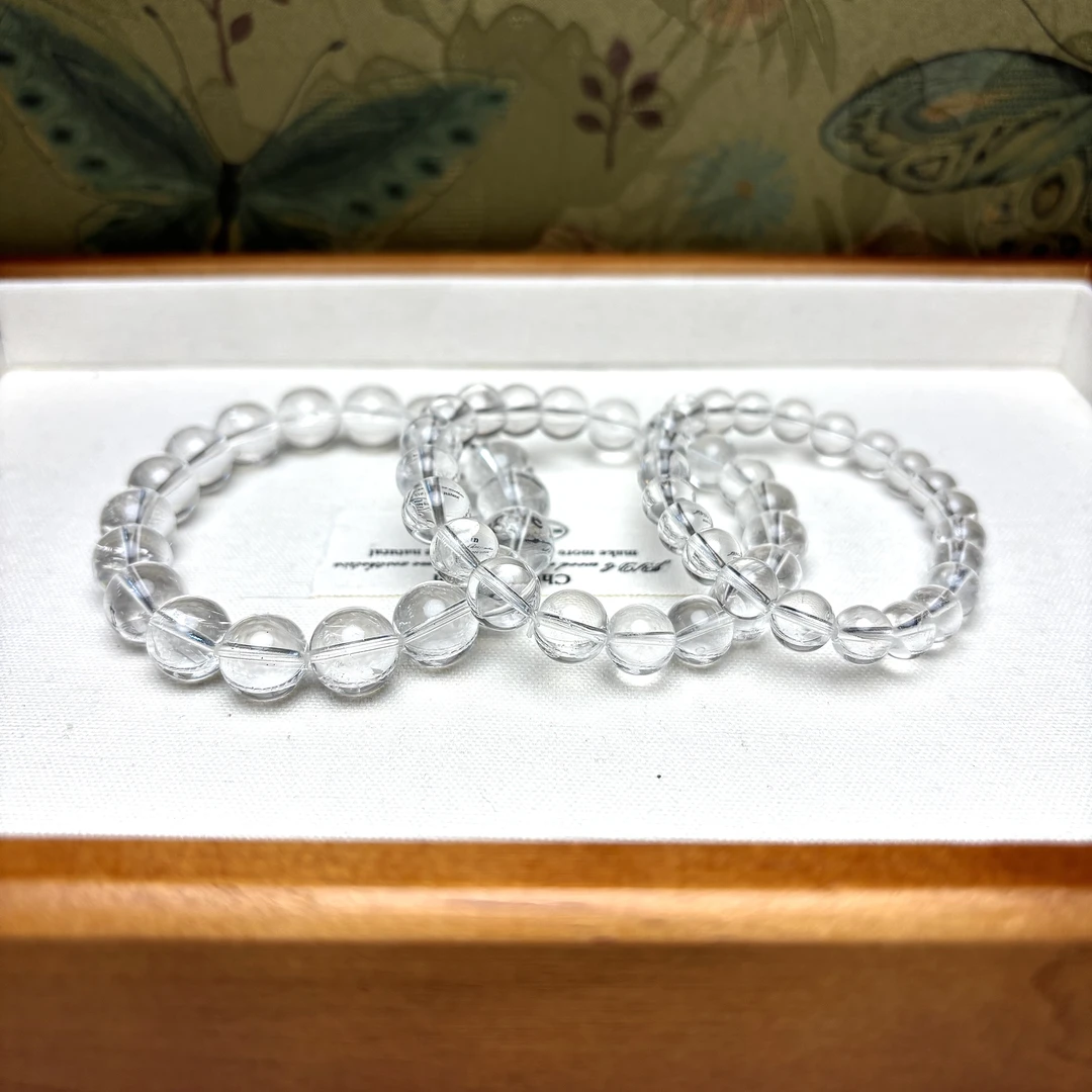 NBZB「奶爸珠宝」S1-251 白水晶素圈手串手链多样性发其一