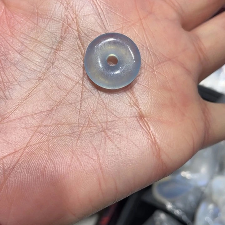 l***e未镶嵌烟晶手链海蓝宝平安扣不退不换