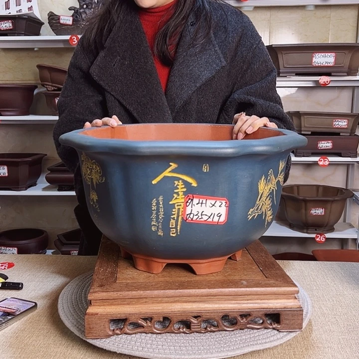 紫砂花盆紫砂花盆