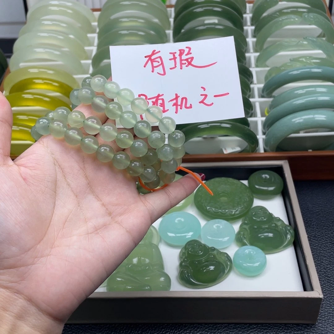 未镶嵌蛇纹石玉手镯