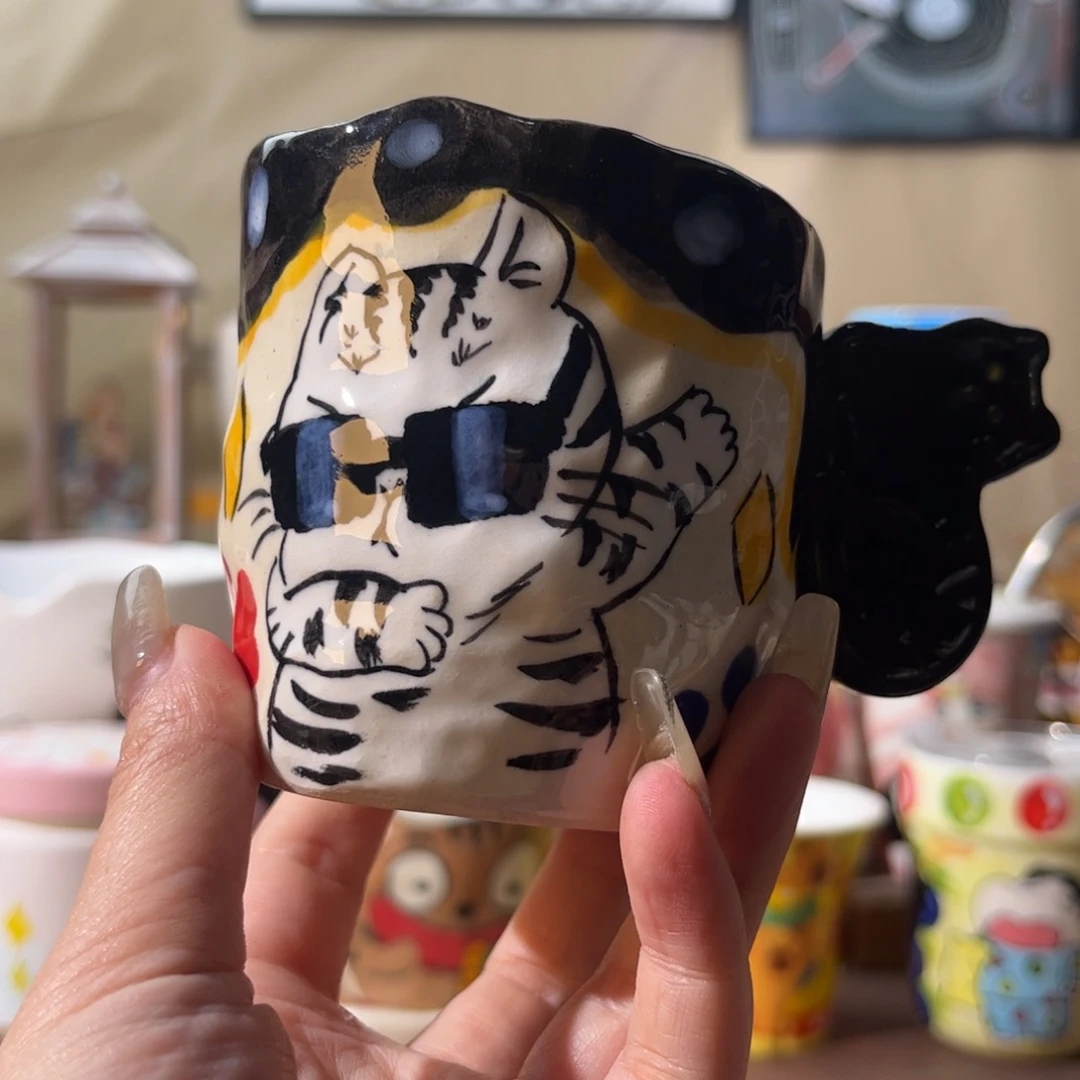 杯景德镇陶瓷文创手绘水杯