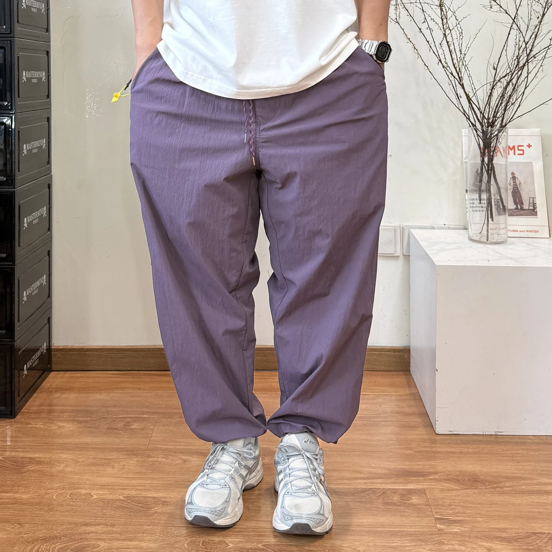 25SS日系户外机能紫标5366夏季轻薄速干复古男女束脚裤九分工装裤