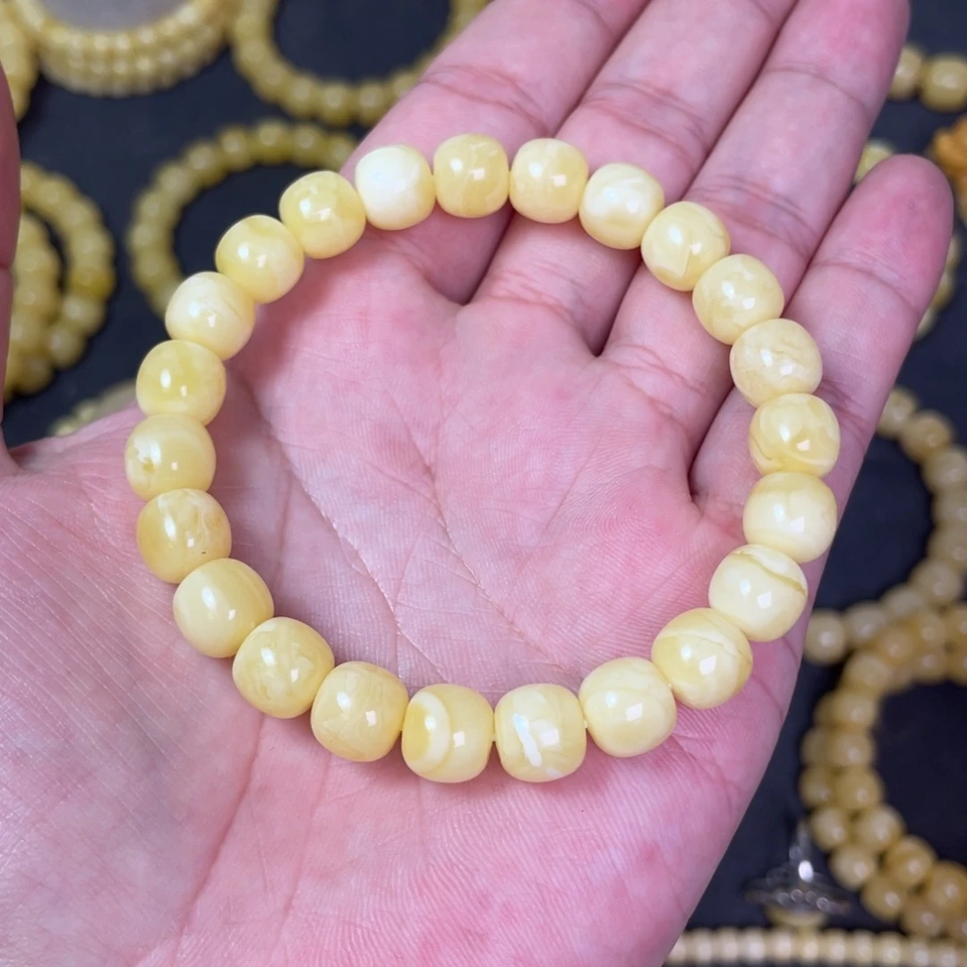 裸石蜜蜡未镶嵌蜜蜡手串9.5mm
