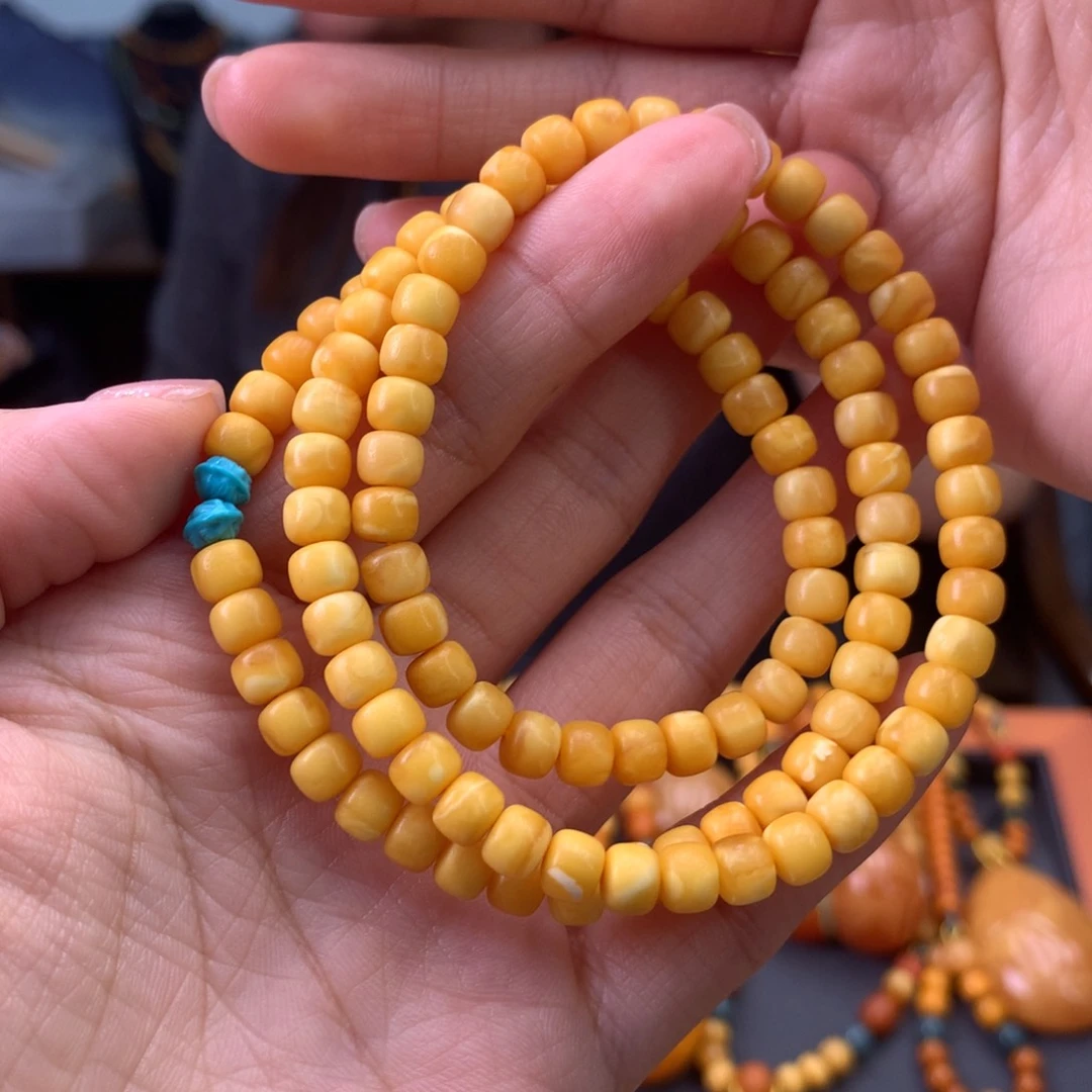 未镶嵌蜜蜡手串天然