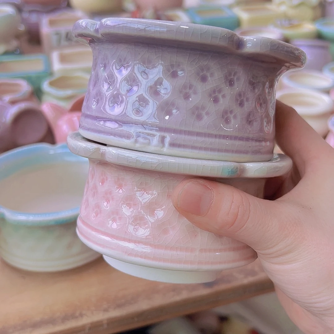 陶瓷花盆当场满12包邮