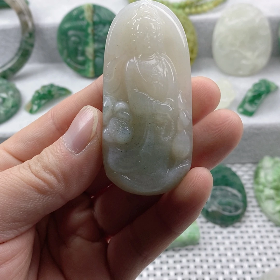 独山玉未镶嵌吊坠(赠链)