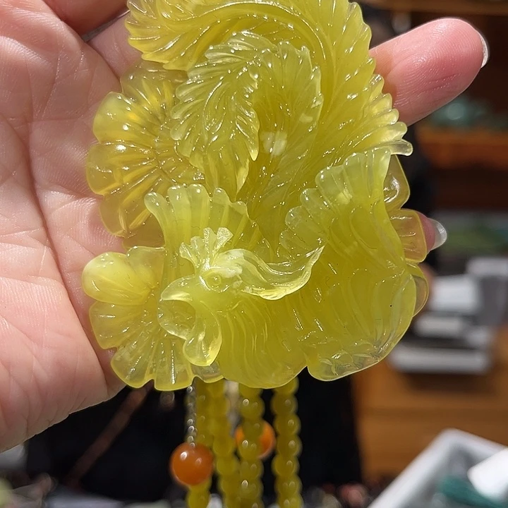 未镶嵌岫玉毛衣链