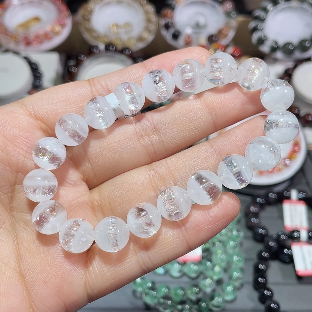 手串未镶嵌水晶彩虹白幽灵千层手串