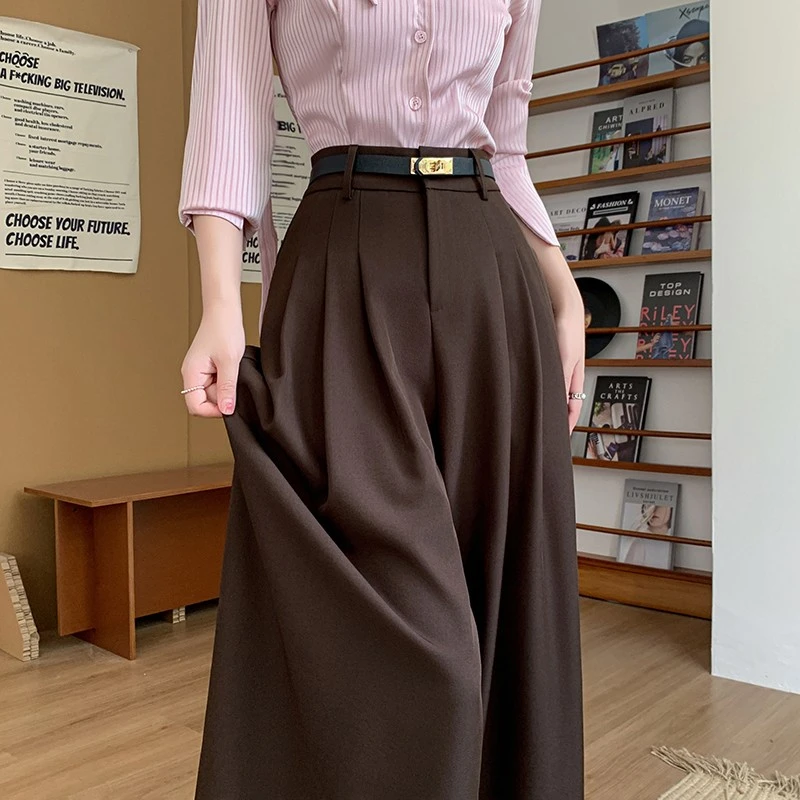 《送皮带》老钱风2025高腰新款时尚秋款百搭休闲西装裤春秋休闲显瘦