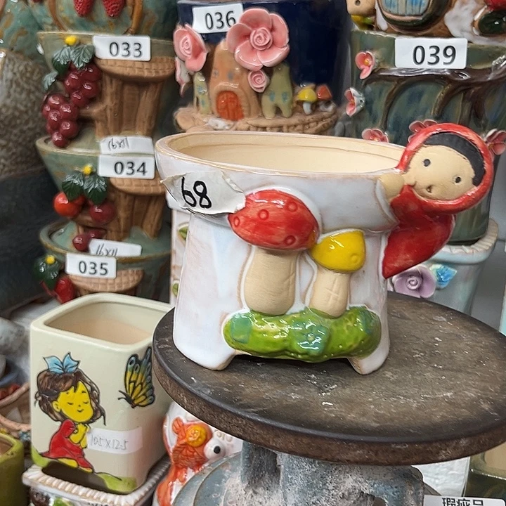 花盆紫砂粗陶材质多肉花盆