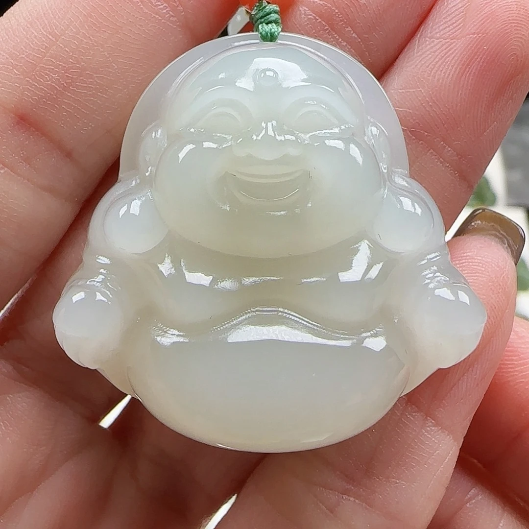 和田玉未镶嵌吊坠(赠链)
