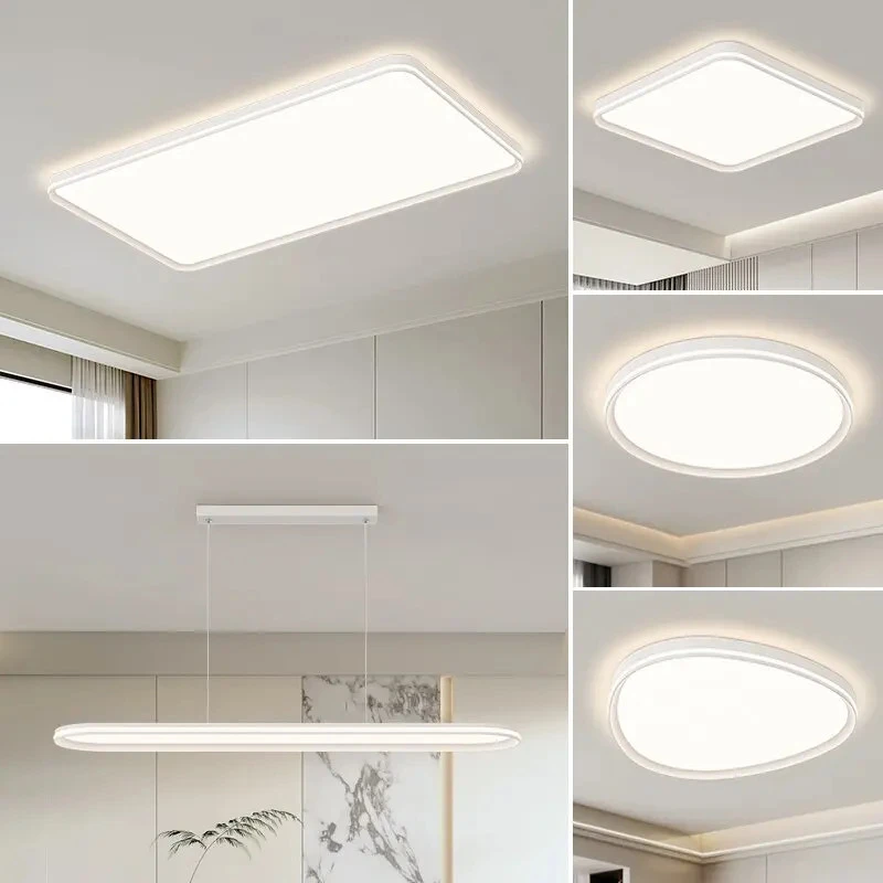 （9002套餐）2025最新款全光谱led护眼长方形客厅灯中山灯具防尘