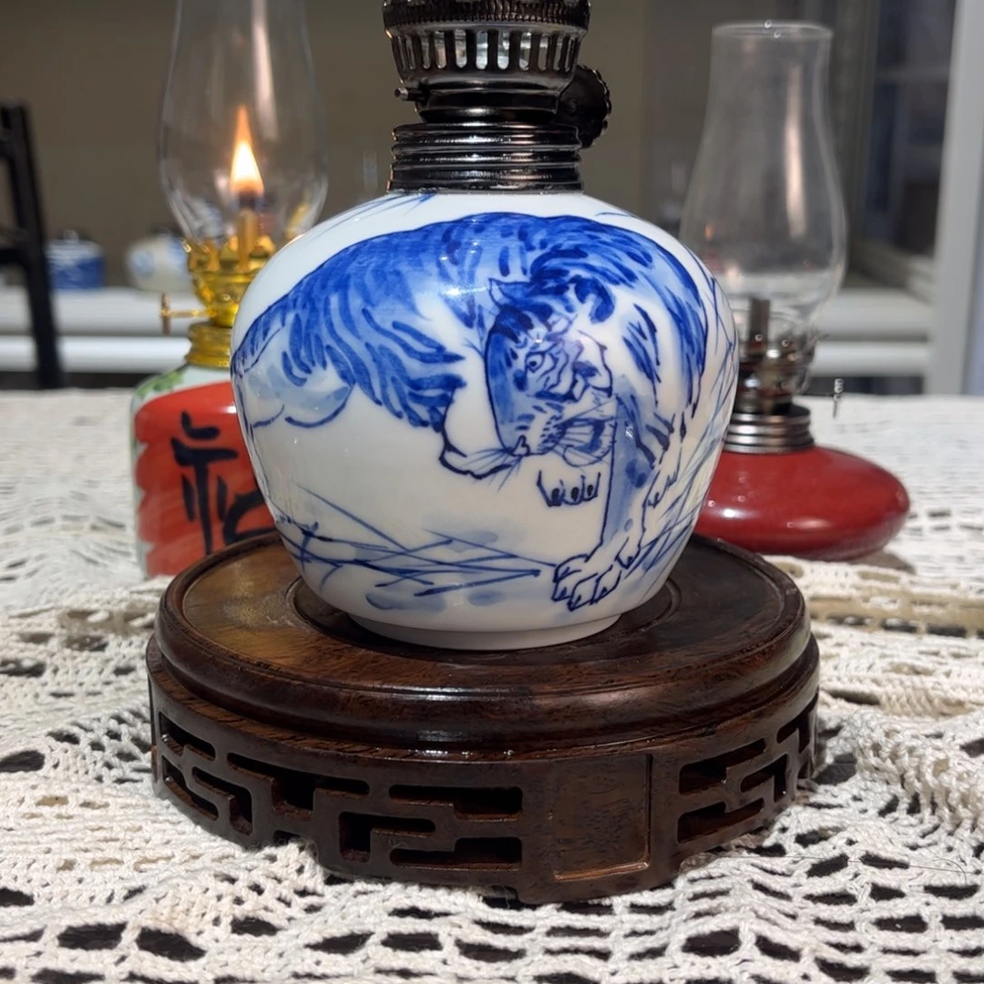 摆件景德镇陶瓷香薰灯