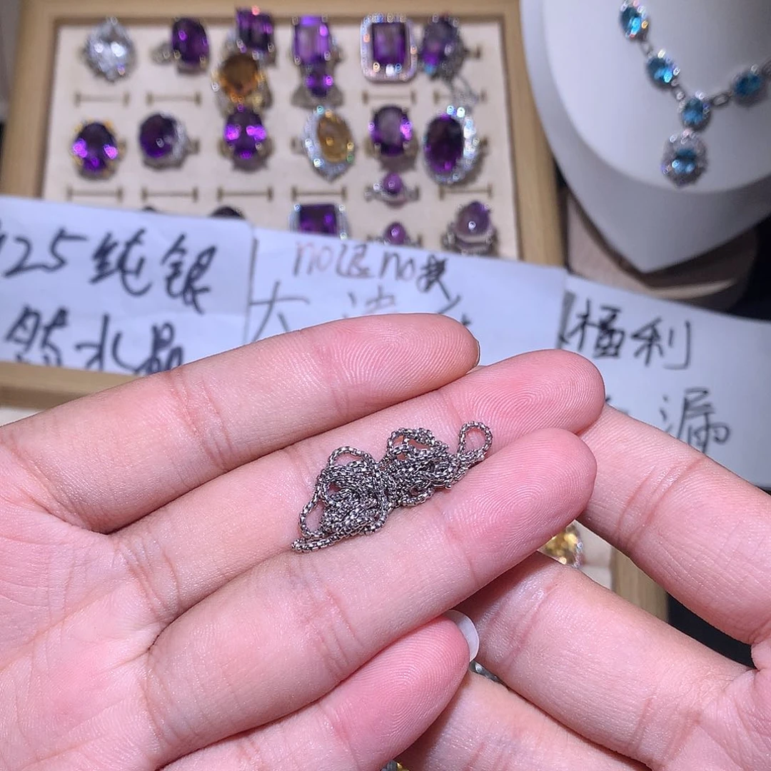 黄晶戒指银S925镶嵌F**裳项链