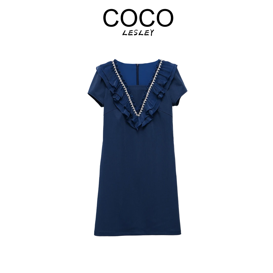 【COCO LESLEY】夏款女装连衣裙气质时尚收腰显瘦连衣裙OLQW-1356