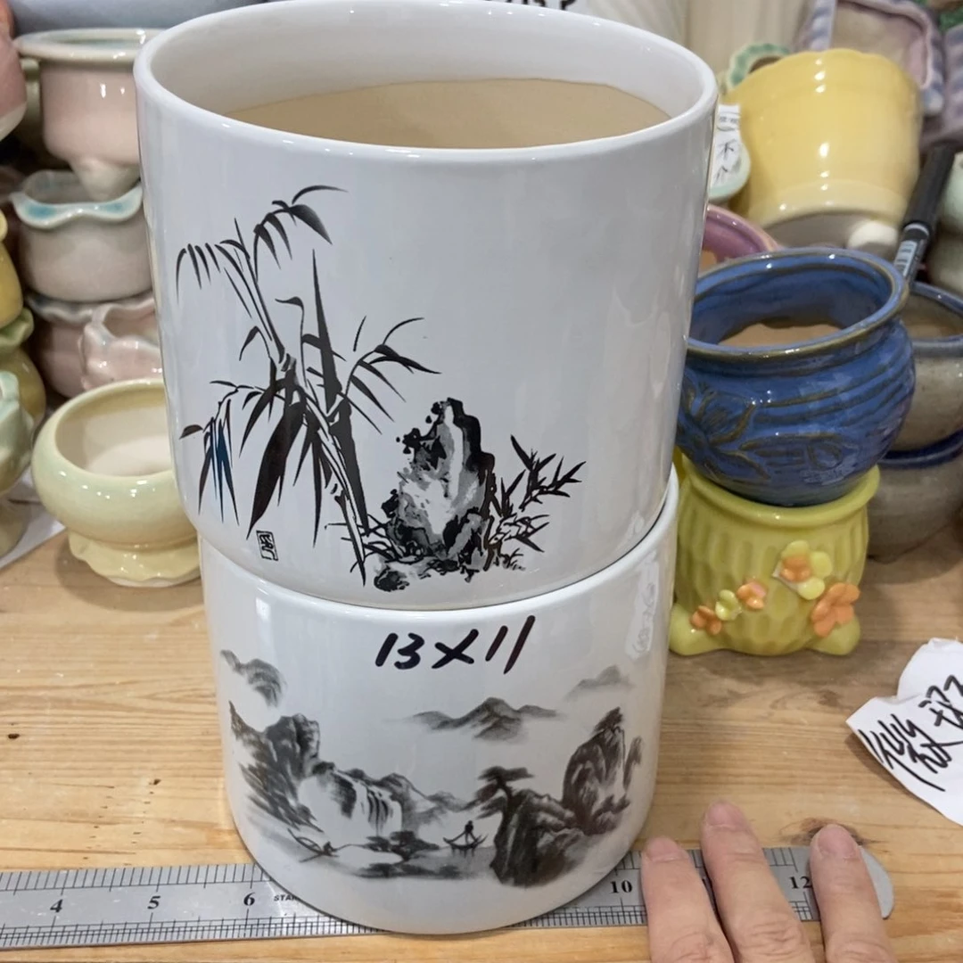 红陶陶瓷花盆凑满12米包邮