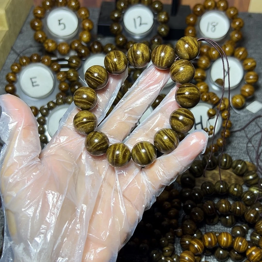 阴沉木手串/手链阴沉黄1.8闪