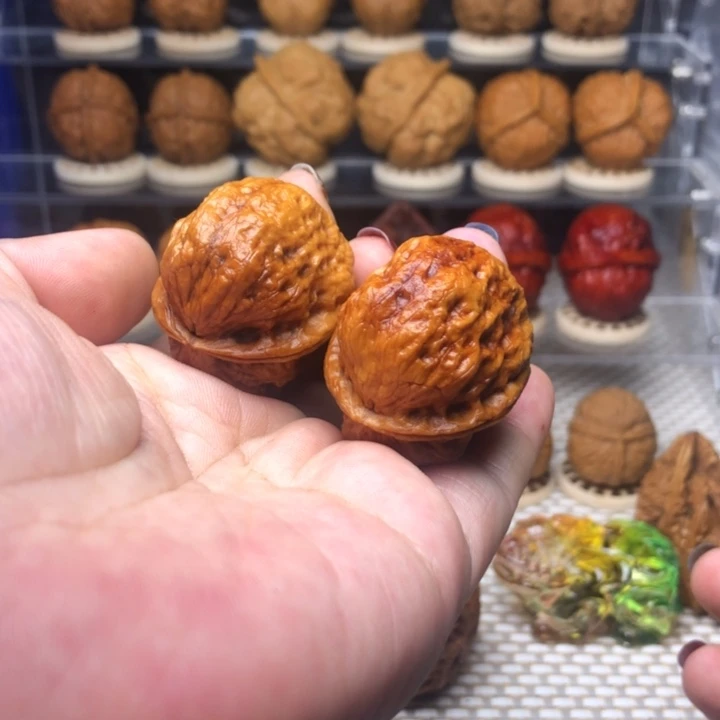 文玩核桃把件64龙脊妖蟾37尺