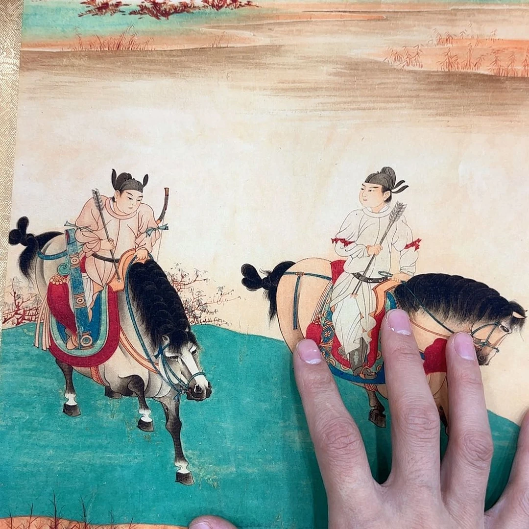 一个钢镚换字画字画年画