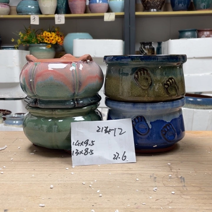 紫砂花盆多肉花盆微瑕12