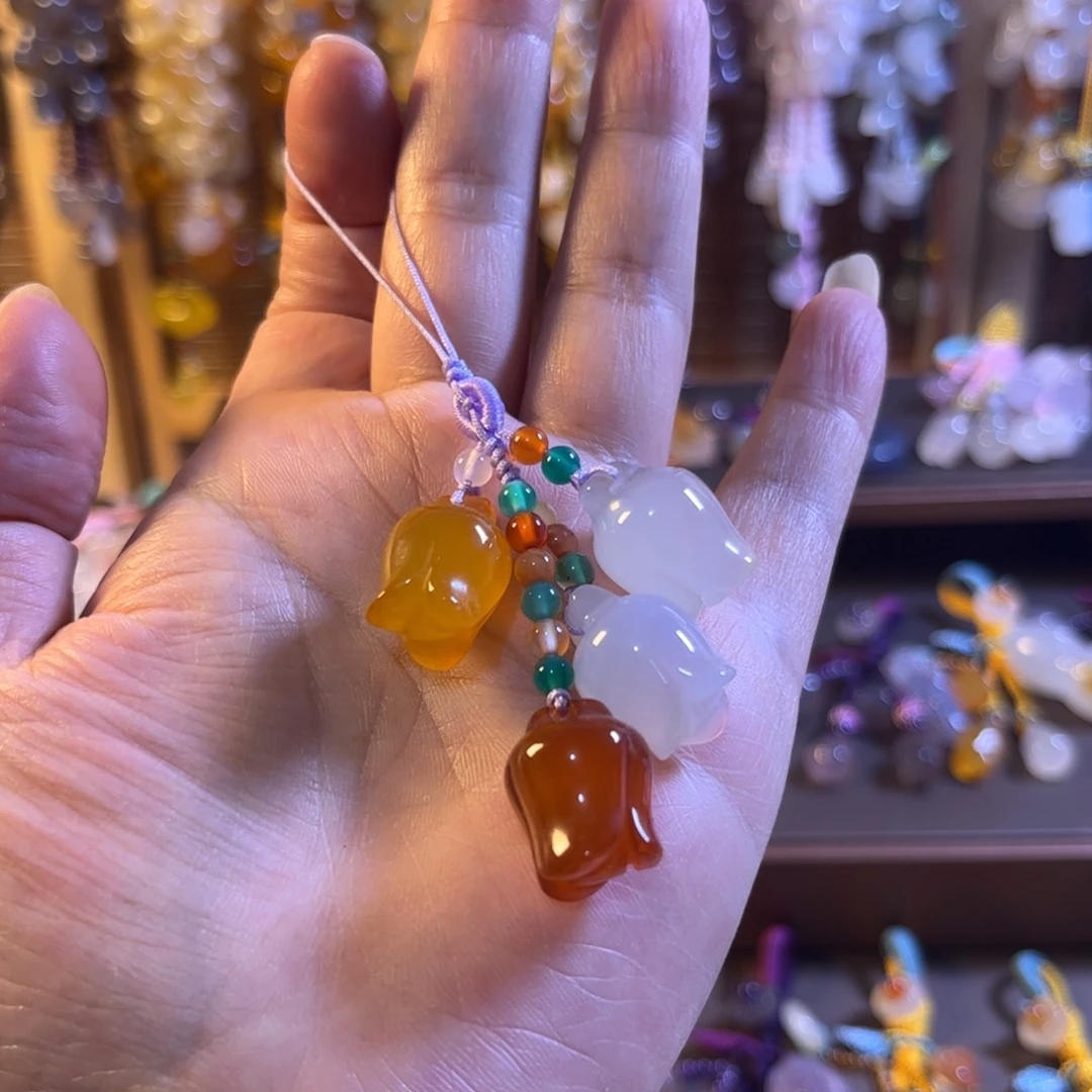 玛瑙/玉髓车挂未镶嵌