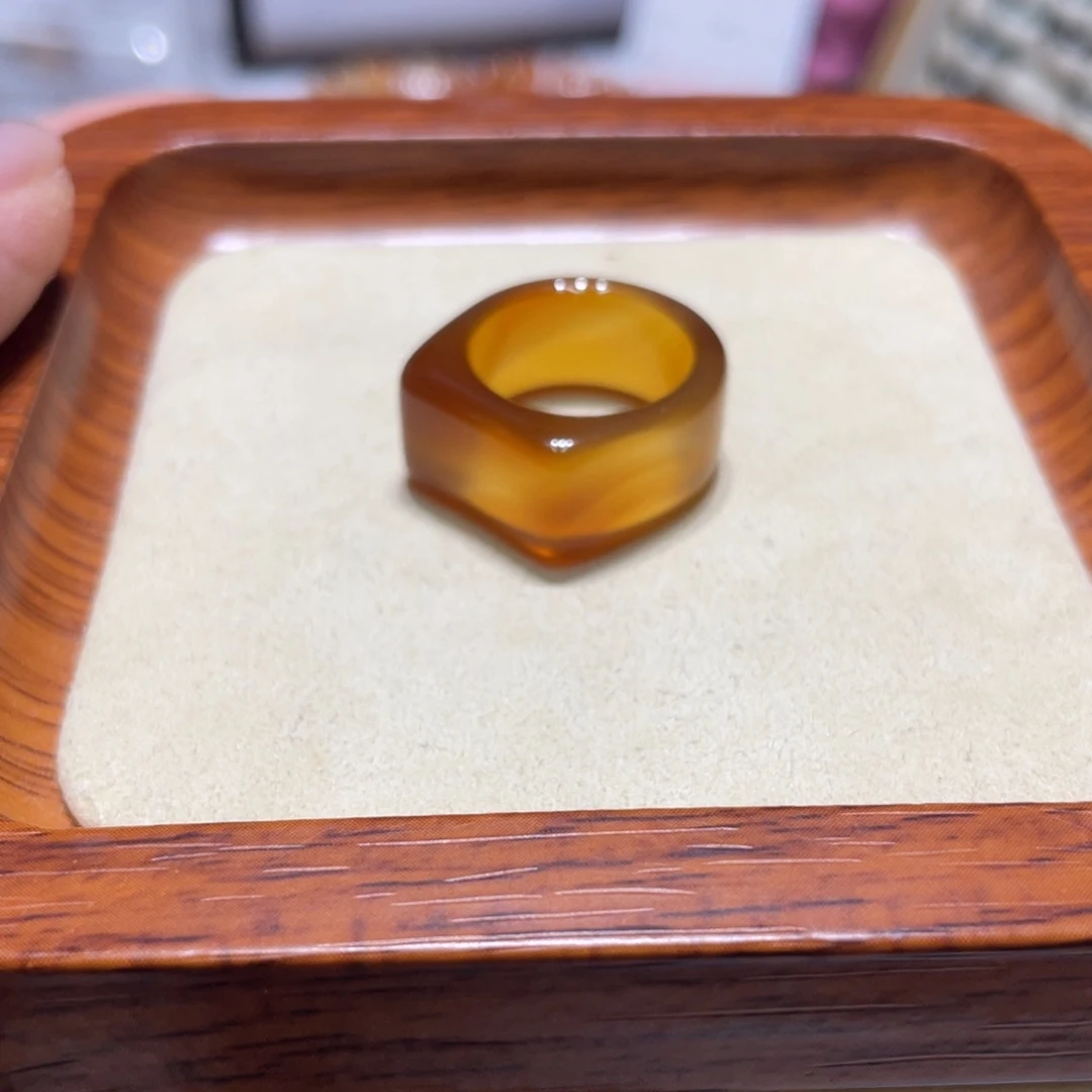 玛瑙/玉髓戒指未镶嵌