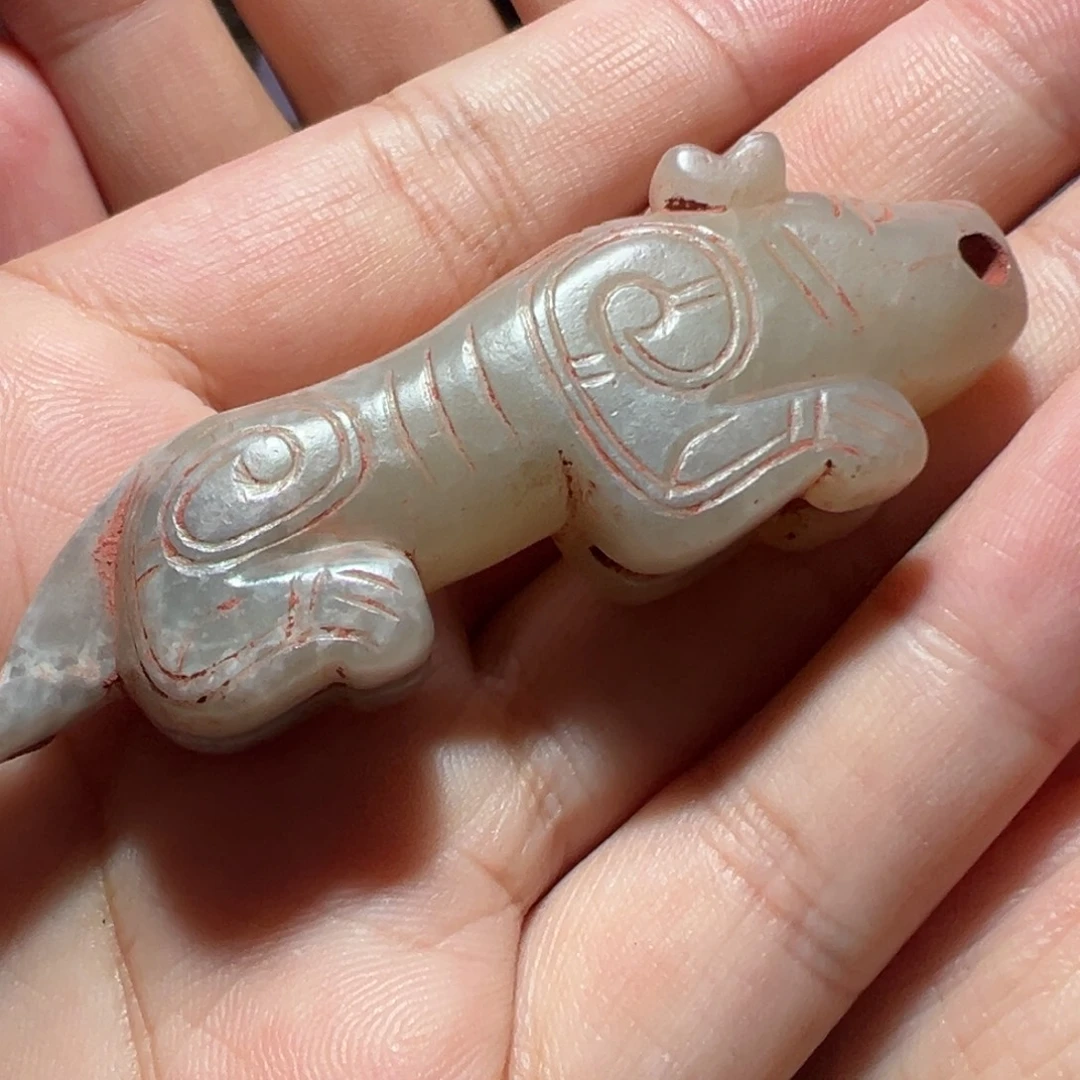 清***李玛瑙/玉髓未镶嵌珠子。