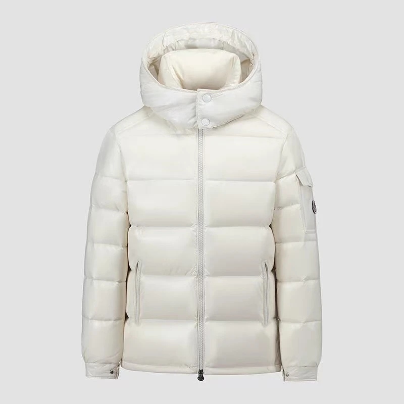 2024新款短款纯色黑金加厚款男女同款羽绒服