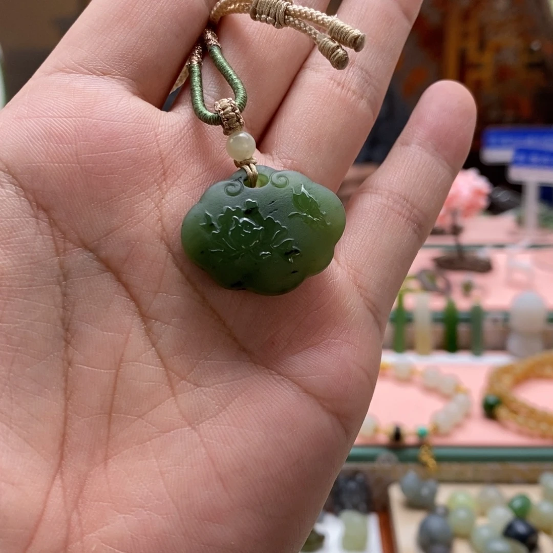 和田玉（碧玉）未镶嵌吊坠(不含链)