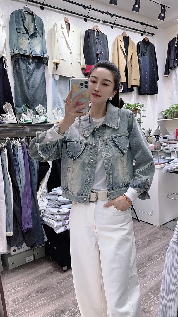 利姐家 欧货自留款百搭牛仔外套