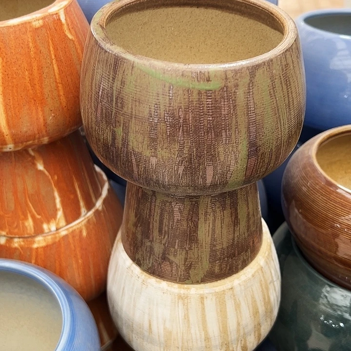 景德镇精品花盆栽口11高16