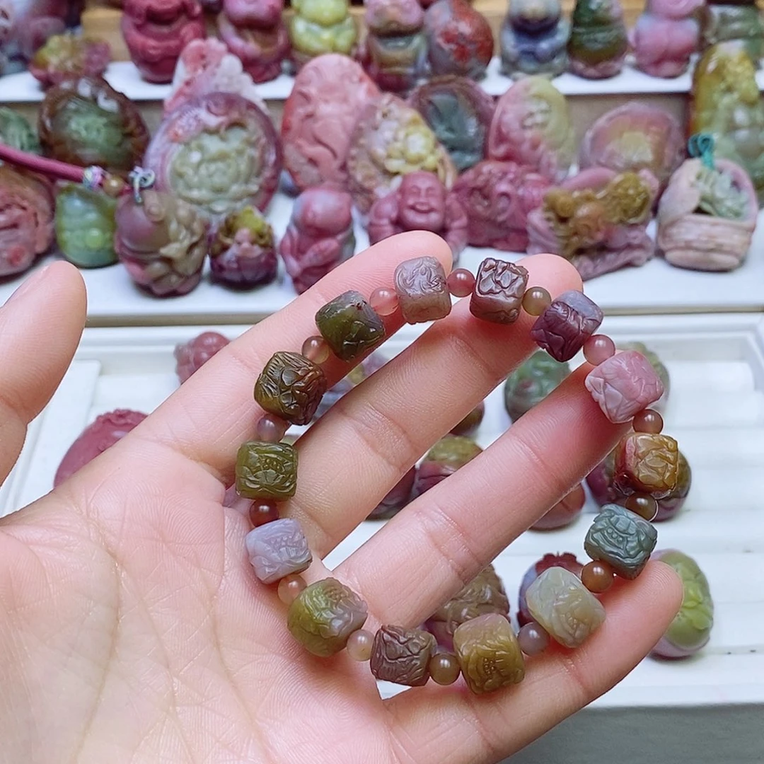 玛瑙/玉髓盐源玛瑙手串未镶嵌