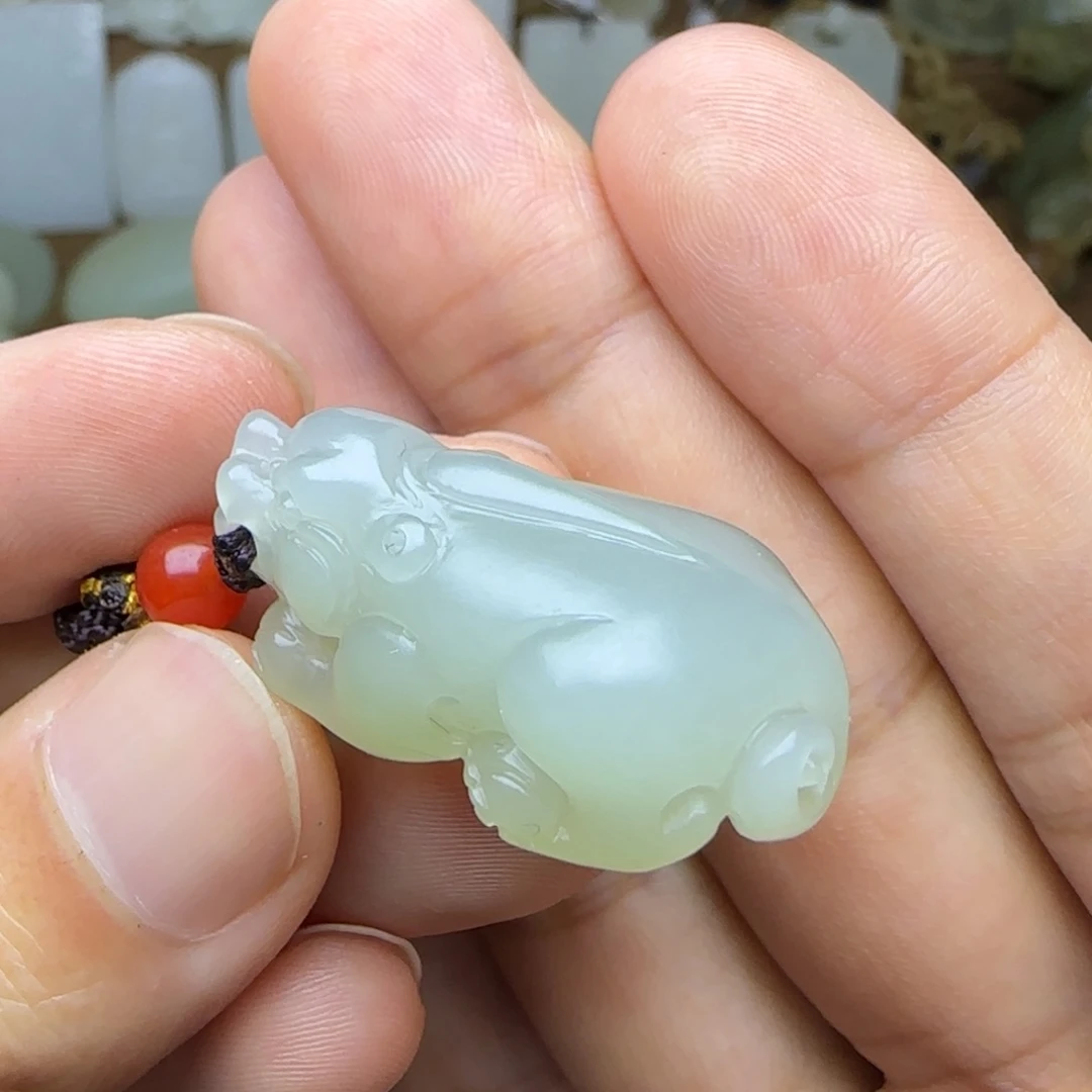 和田玉未镶嵌挂件