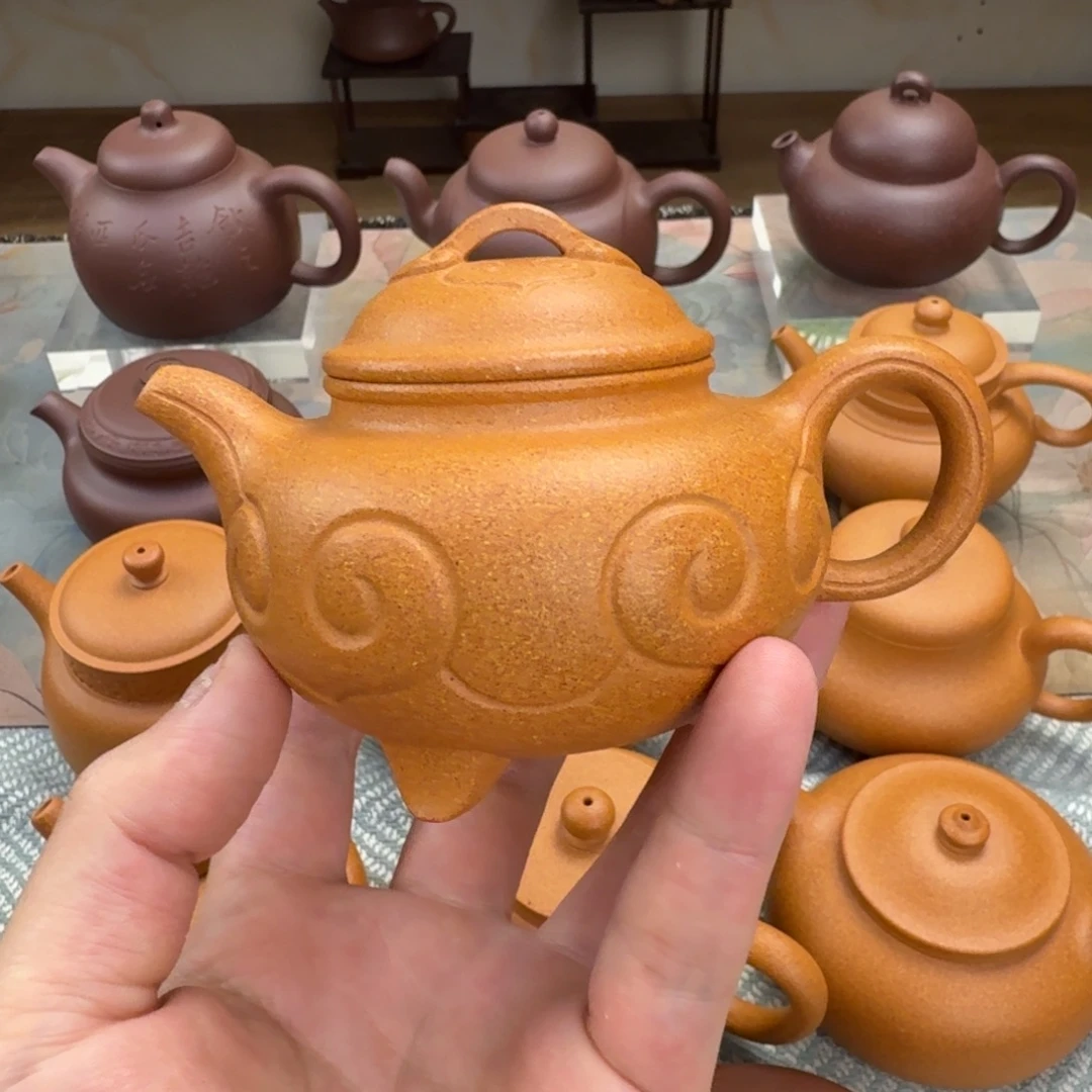 紫砂茶壶微瑕 如意三足 175cc