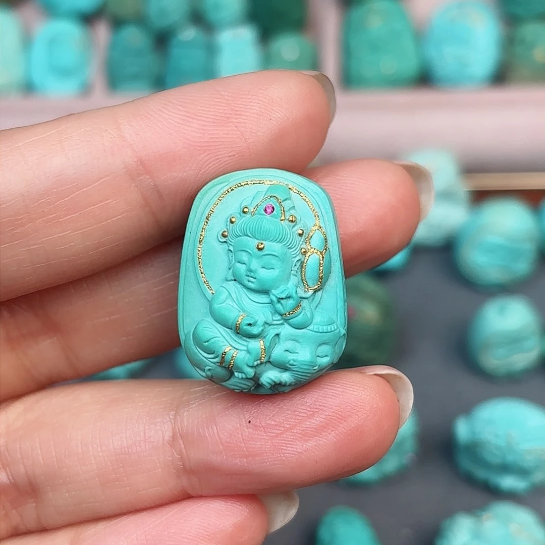 绿松石配饰未镶嵌T****i