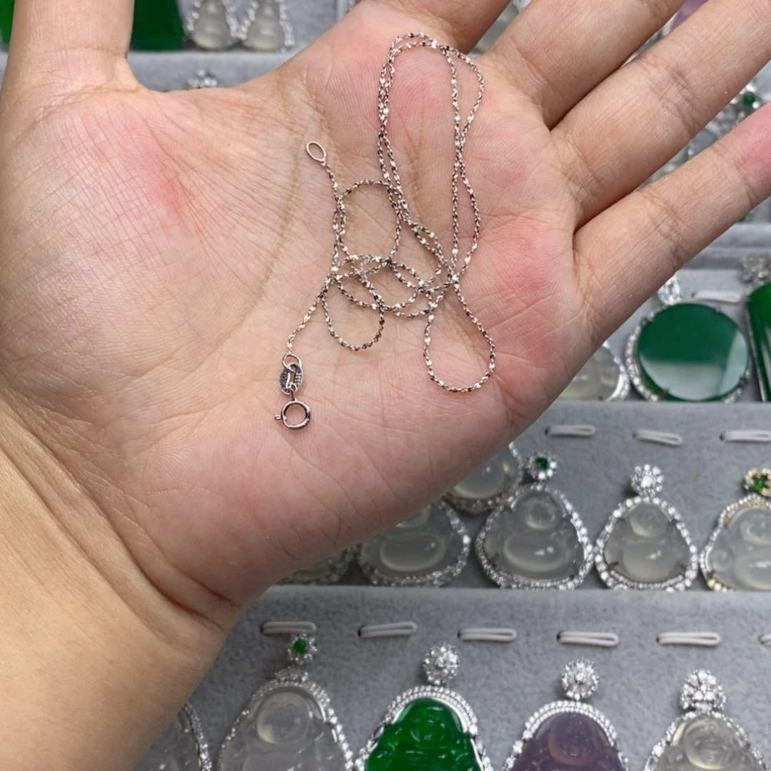 玛瑙/玉髓颈饰银S925镶嵌✨️****925银链子