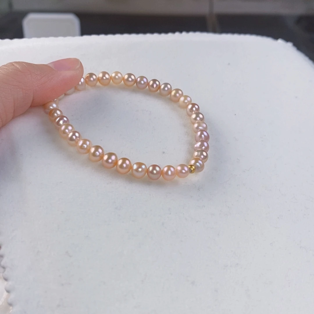 淡水珍珠手绳银S925镶嵌