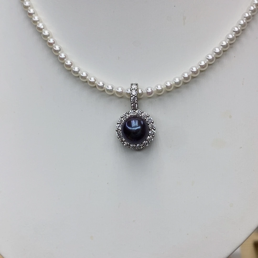 合金淡水珍珠颈饰