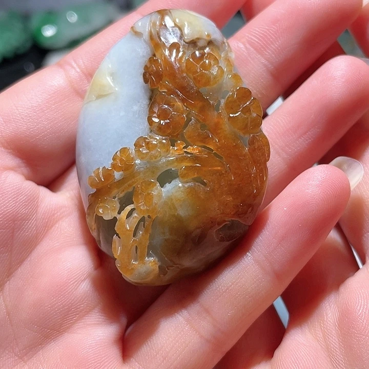 翡翠未镶嵌颈饰天然
