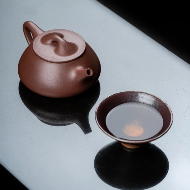 景舟石瓢壶 全手工制作 原矿紫泥 200cc 助理工艺美术师