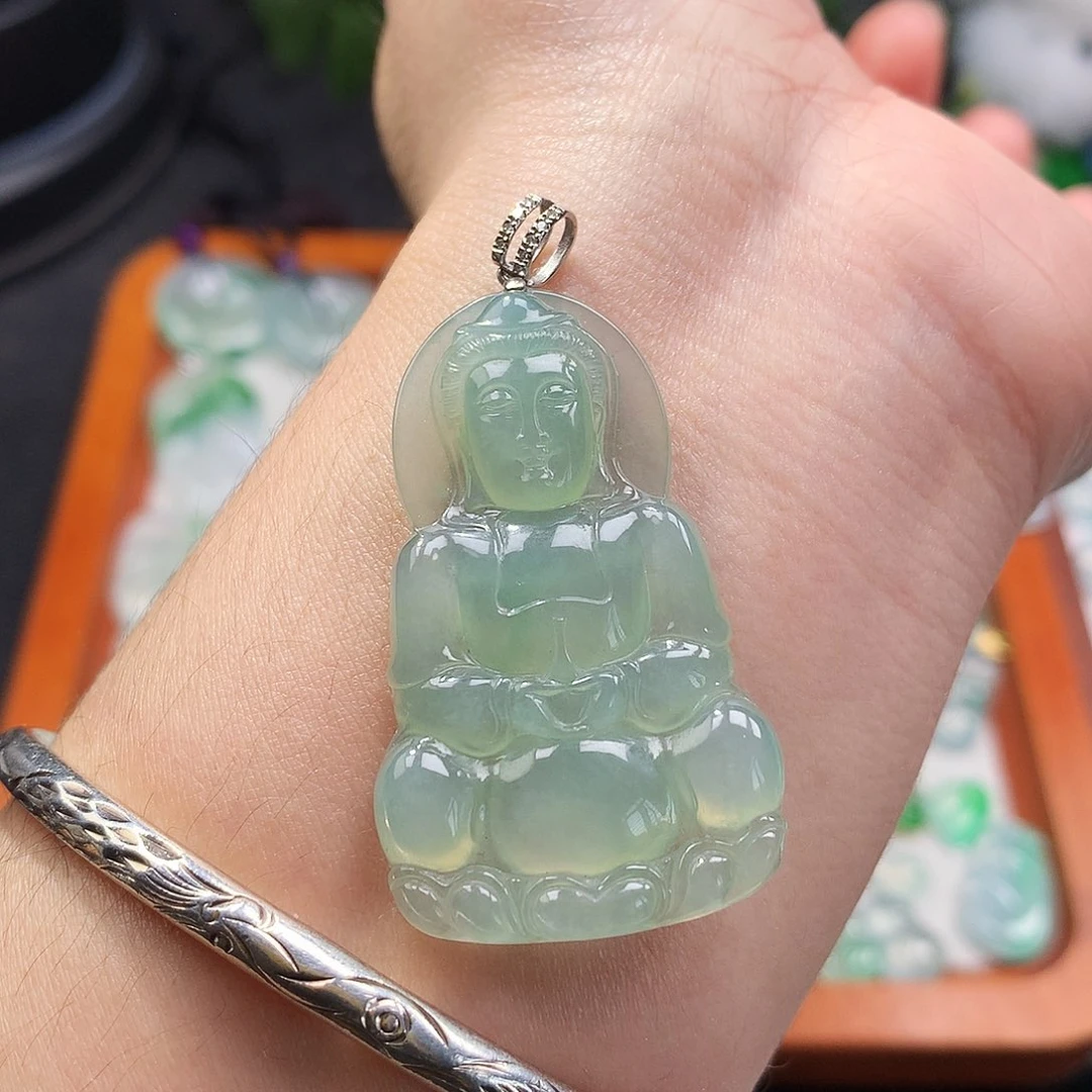 吊坠(不含链)未镶嵌翡翠观音