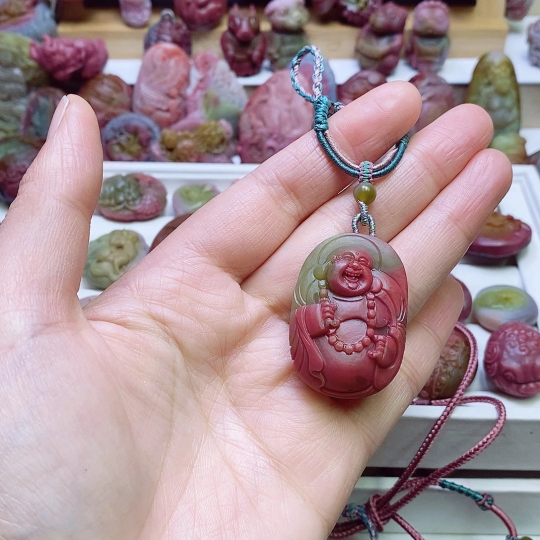 玛瑙/玉髓盐源玛瑙吊坠未镶嵌