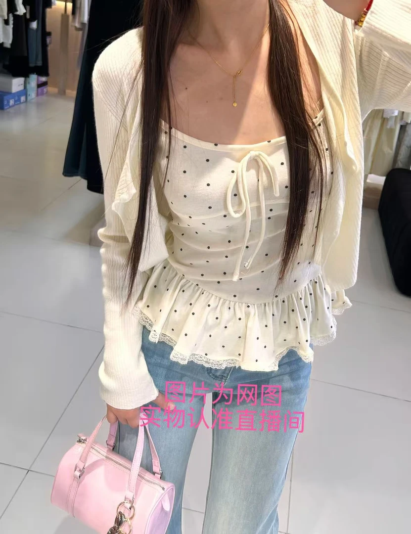早秋新款韩系时尚波点叠穿套装FF-90271/90276